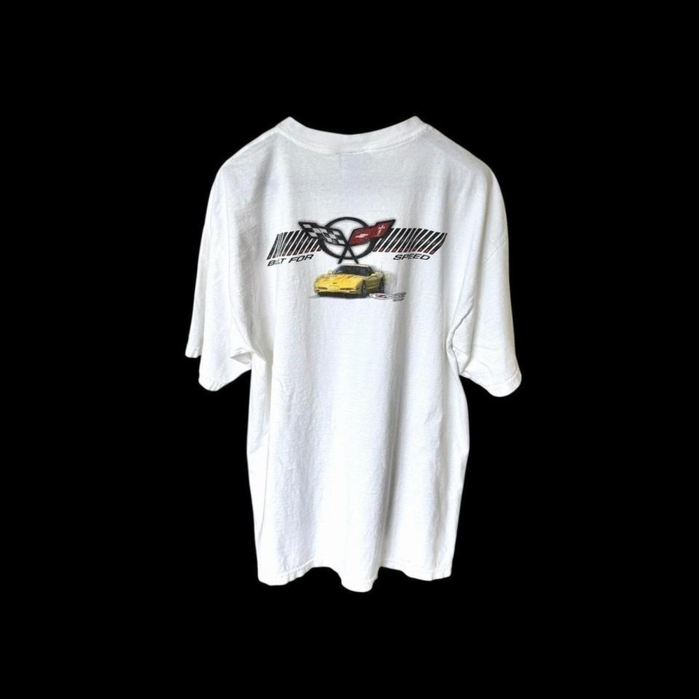 Corvette Z06 Vintage‎ T Shirt Size XL Distressed Retro Car Racing 90's White
